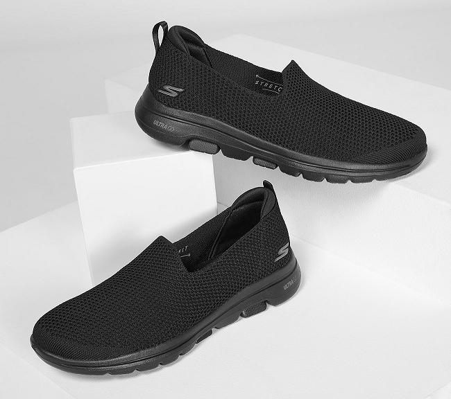 Zapatillas Para Caminar Skechers Mujer - GOwalk 5 Negro SPKYI4780